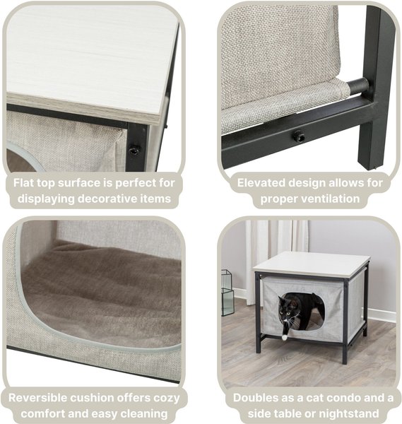 Show full view: TRIXIE Emmie Indoor Hideaway Cat Condo, Gray slide 5 of 8