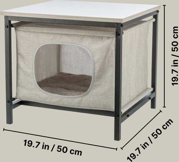 Show full view: TRIXIE Emmie Indoor Hideaway Cat Condo, Gray slide 4 of 8