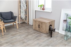 TRIXIE Farmhouse Cat Litter Box Enclosure, Gray, X-Large slide 2 of 7