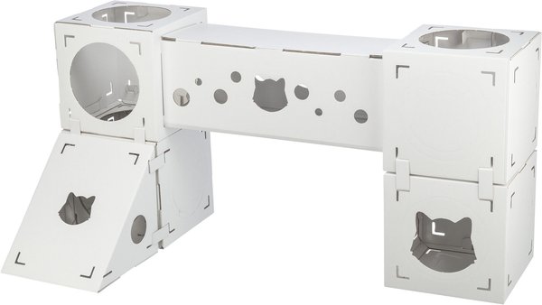 Show full view: TRIXIE Finca Felice Modular Cardboard Cat Condo, White slide 1 of 7