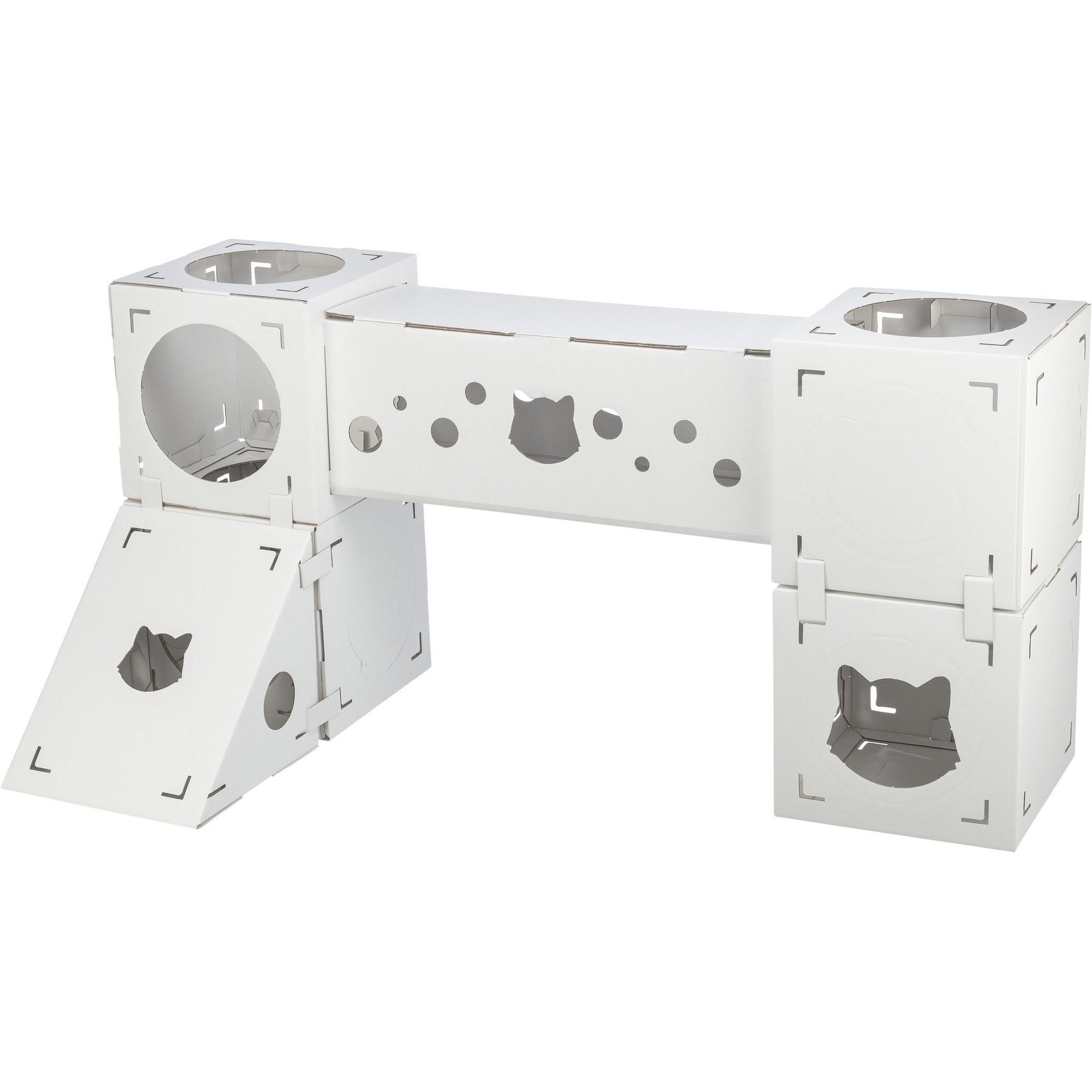 TRIXIE Finca Felice Modular Cardboard Cat Condo, White