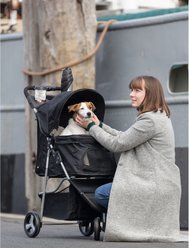 TRIXIE Foldable Cat & Dog Stroller, Black slide 2 of 9