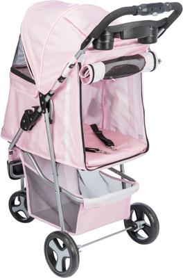 Show full view: TRIXIE Foldable Cat & Dog Stroller, Pink slide 5 of 10