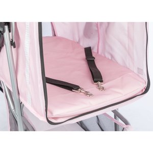 TRIXIE Foldable Cat & Dog Stroller, Pink
