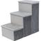 Show in main carousel: TRIXIE Foldable Velour Pet Stairs with Storage, Gray, 3-Step, 11-in Wide slide 1 of 10
