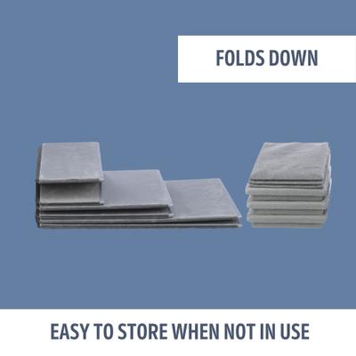 Show full view: TRIXIE Foldable Velour Pet Stairs with Storage, Gray, 3-Step, 11-in Wide slide 7 of 10