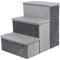 Show in main carousel: TRIXIE Foldable Velour Pet Stairs with Storage, Gray, 3-Step, 15-in Wide slide 1 of 10