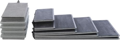 Show full view: TRIXIE Foldable Velour Pet Stairs with Storage, Gray, 4-Step, 15-in Wide slide 9 of 10