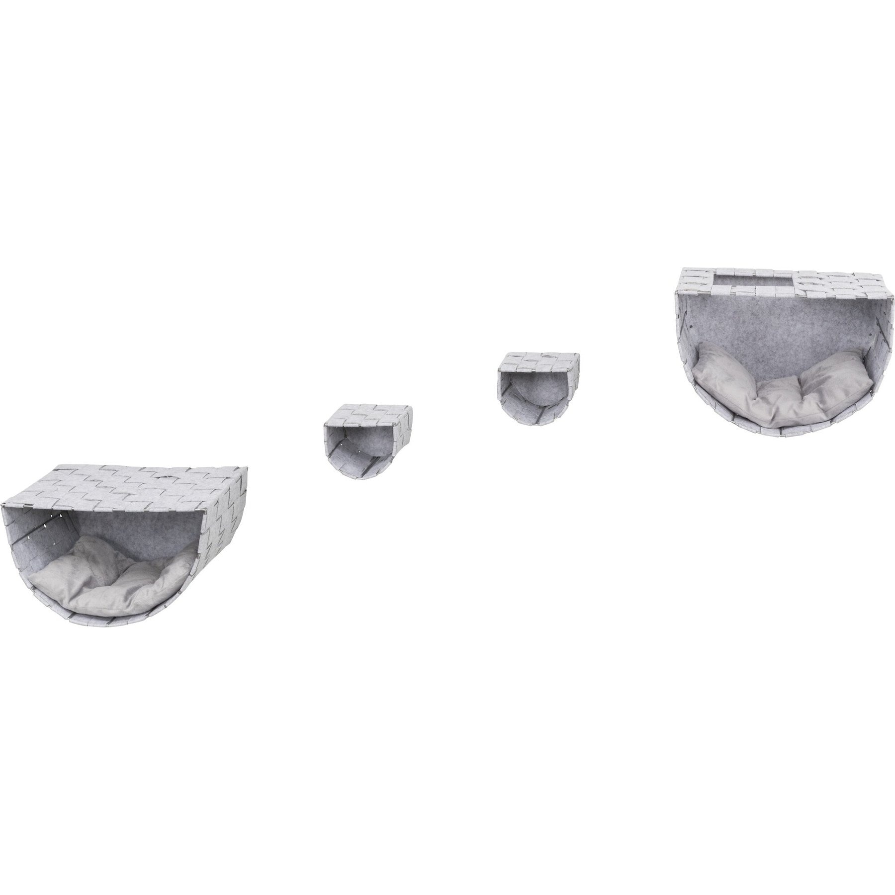 TRIXIE Frehi Wall Mounted Cat Tree Set, Gray