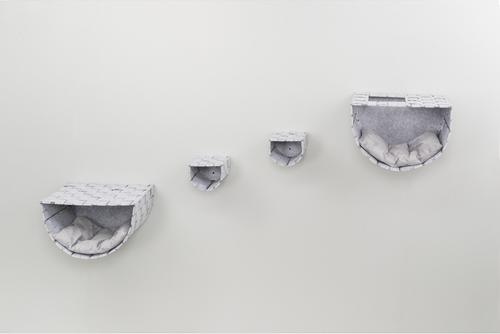 Show full view: TRIXIE Frehi Wall Mounted Cat Tree Set, Gray slide 2 of 10