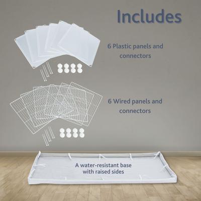 Show full view: TRIXIE Indoor Enclosure Small Pet Playpen, White slide 4 of 7