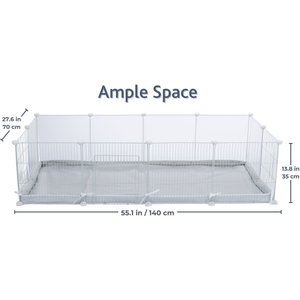 TRIXIE Indoor Enclosure Small Pet Playpen, White