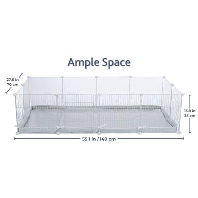 Show full view: TRIXIE Indoor Enclosure Small Pet Playpen, White slide 3 of 7