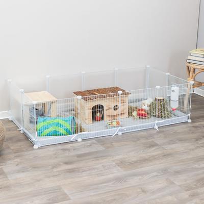 Show full view: TRIXIE Indoor Enclosure Small Pet Playpen, White slide 2 of 7