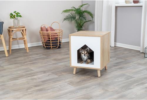 Show full view: TRIXIE Isa Indoor Hideaway Cave Cat Condo, Brown slide 2 of 7