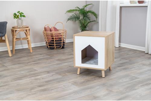 Show full view: TRIXIE Isa Indoor Hideaway Cave Cat Condo, Brown slide 6 of 7