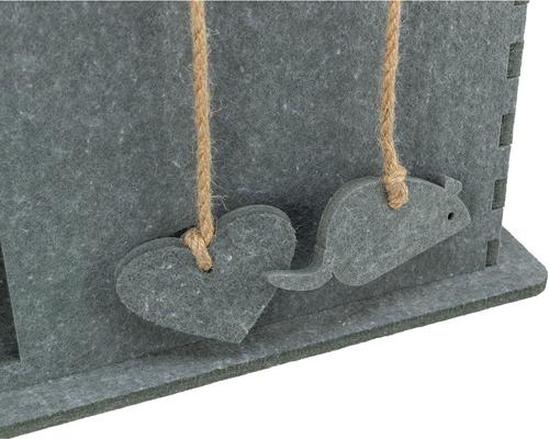 Show full view: TRIXIE Lene Felt Indoor Cave Jute Scratching Pads Cat Condo, Gray slide 6 of 7