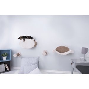 TRIXIE Lounger Wall Mounted Cat Shelves, Brown