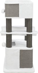 TRIXIE Lucano 43.5-in Plush Cat Tree, Cream/Gray slide 2 of 8