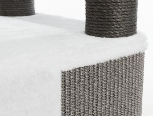 Show full view: TRIXIE Lucano 43.5-in Plush Cat Tree, Cream/Gray slide 8 of 9