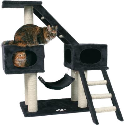 Show full view: TRIXIE Malaga 43" Plush Cat Tree & Condo, Dark Gray slide 2 of 7