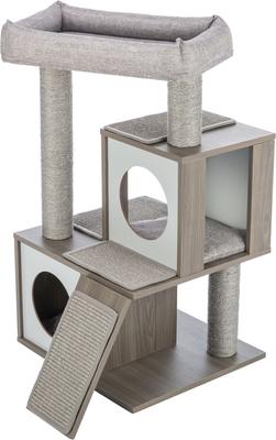 Show full view: TRIXIE Mali 34-in Sisal Cat Tree & Condo, Gray slide 9 of 10