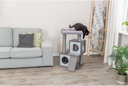 Show full view: TRIXIE Mali 34-in Sisal Cat Tree & Condo, Gray slide 3 of 10