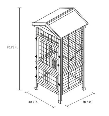 Show full view: TRIXIE Natura 3-Story Aviary Bird Cage slide 3 of 4