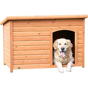 TRIXIE Natura Classic Dog House with Weatherproof Finish, Elevated Floor, Large