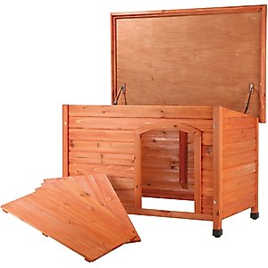 TRIXIE Natura Classic Dog House with Weatherproof Finish, Elevated Floor, Large