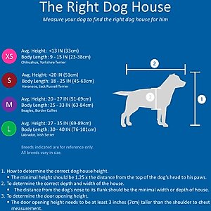 TRIXIE Natura Classic Dog House with Weatherproof Finish, Elevated Floor, Large
