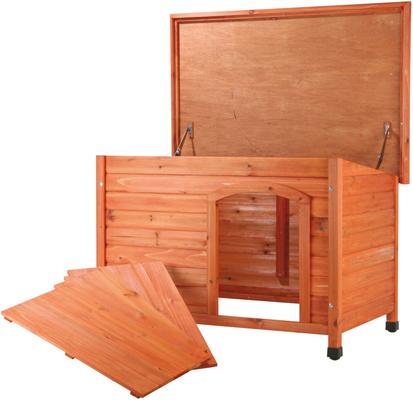 Show full view: TRIXIE Natura Classic Dog House with Weatherproof Finish, Elevated Floor, Medium slide 6 of 11