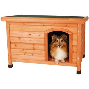 TRIXIE Natura Classic Dog House with Weatherproof Finish, Elevated Floor, Small