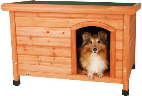 Show full view: TRIXIE Natura Classic Dog House with Weatherproof Finish, Elevated Floor, Small slide 2 of 11