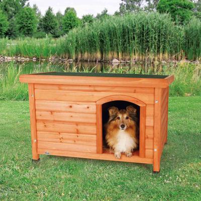 Show full view: TRIXIE Natura Classic Dog House with Weatherproof Finish, Elevated Floor, Small slide 3 of 11