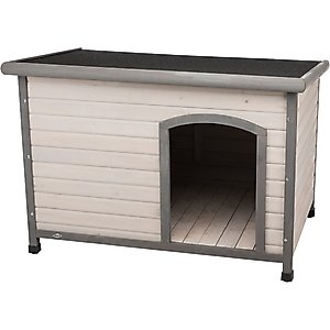 TRIXIE Natura Flat Roof Club Dog House, Small/Medium