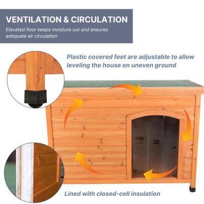 Show full view: TRIXIE Natura Flat Roof Hard Sided Dog Crate, 46 inch slide 6 of 10