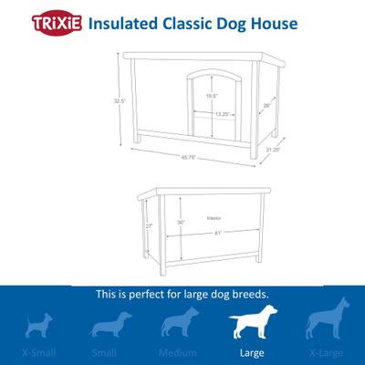 Show full view: TRIXIE Natura Flat Roof Hard Sided Dog Crate, 46 inch slide 9 of 10