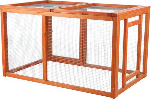 Show full view: TRIXIE Natura Outdoor Run Chicken Coop with Covered Top slide 2 of 2