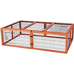 TRIXIE Natura Outdoor Run Rabbit Cage with Covered Top, Large