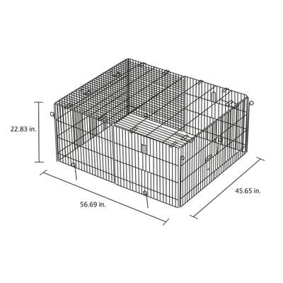 Show full view: TRIXIE Natura Portable Outdoor Rabbit Cage slide 4 of 8