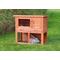 Show in main carousel: TRIXIE Natura Rabbit Hutch with Sloped Roof, Glazed Pine, Small slide 2 of 8
