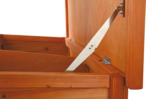 Show full view: TRIXIE Natura Rabbit Hutch with Sloped Roof, Glazed Pine, Small slide 4 of 8