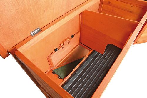 Show full view: TRIXIE Natura Rabbit Hutch with Sloped Roof, Glazed Pine, Small slide 5 of 8