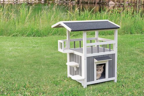 Show full view: TRIXIE Natura Shaded Balcony Cat House slide 3 of 10