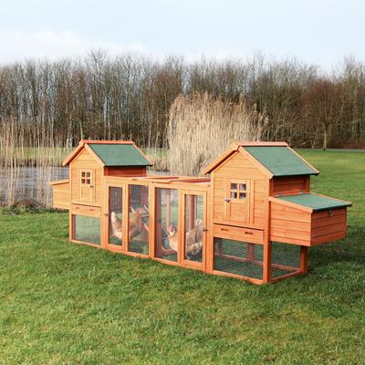 Show full view: TRIXIE natura XX-Large 2-Story Duplex Chicken Coop with Run, 6 Chicken Capacity slide 2 of 8