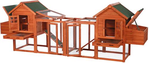 Show full view: TRIXIE natura XX-Large 2-Story Duplex Chicken Coop with Run, 6 Chicken Capacity slide 4 of 8