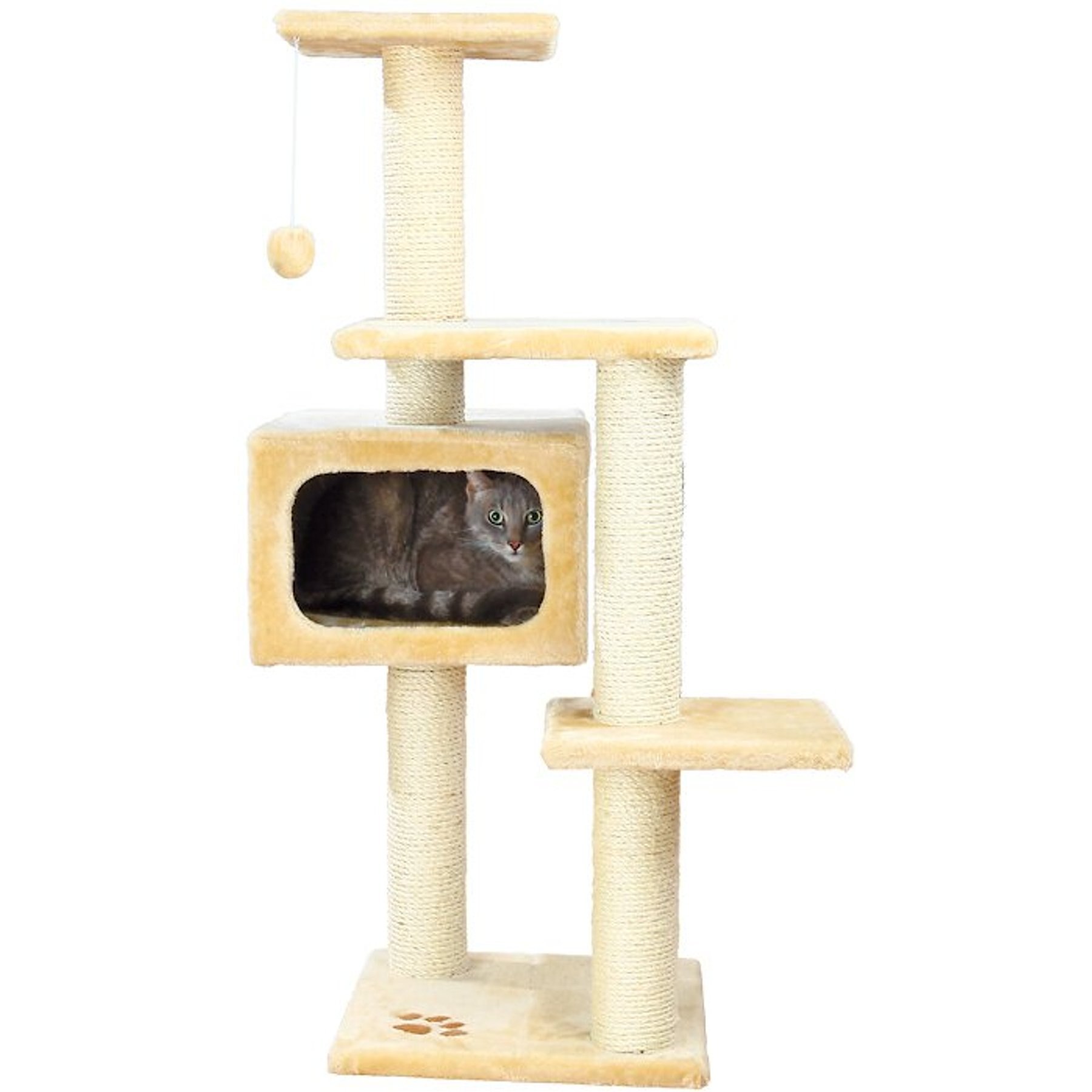 TRIXIE Palamos 42.9-in Plush Tower Cat Tree, Beige