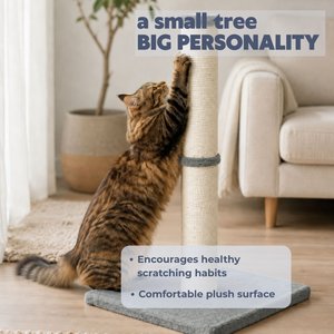 TRIXIE Parla 24.4-in Jute Cat Scratching Post, Platinum Gray