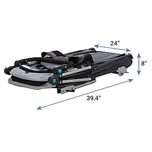 TRIXIE Quick Fold Convertible Dog Bike Trailer, Large